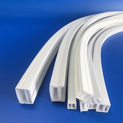 LED Işıkları Şeffaf Silikon Kauçuk Profiller Ekstrüzyon Isıya Dayanıklı